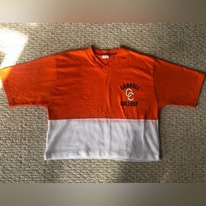 Vintage Carroll College cropped tee